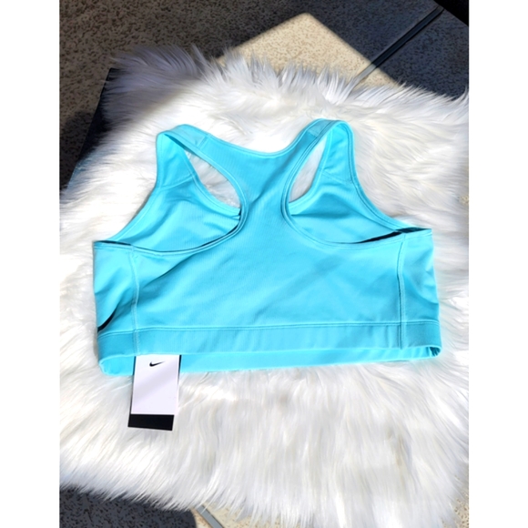 Nike 2X women's training Sports bra light blue Medium support - Picture 5 of 13